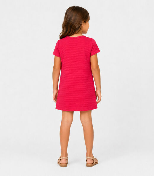 Vestido Infantil Menina Em Malha Puvil Select Rosa