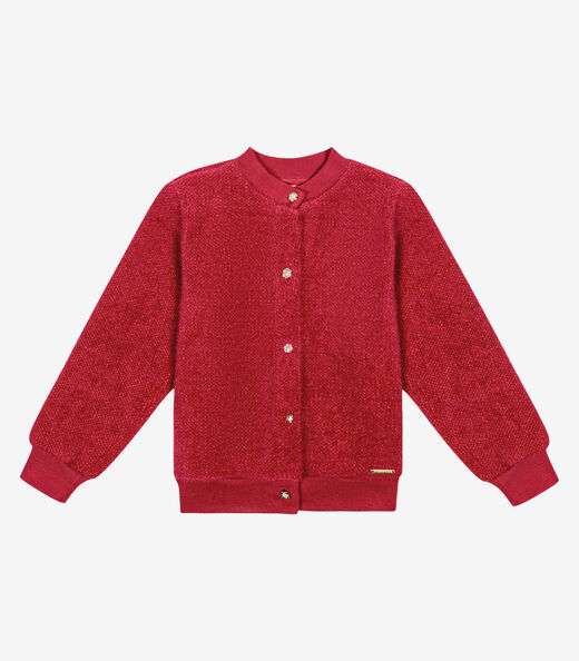 Cardigan Infantil Feminino Trick Nick Vermelho