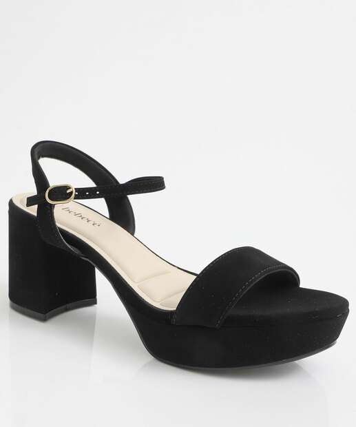 Image_Sandália Feminina Meia Pata Nobuck Bebecê Preto