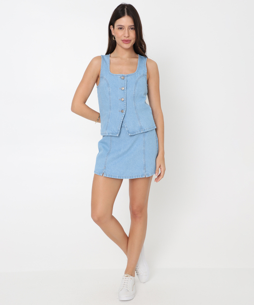 Image_Short Saia Jeans Feminino Marisa Azul
