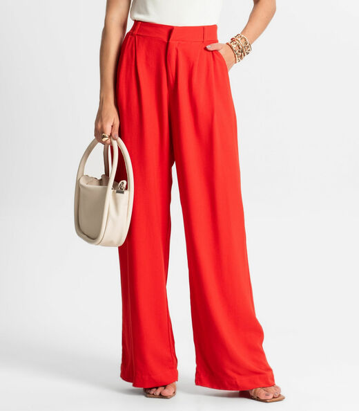 Calça Pantalona Feminina Endless Laranja