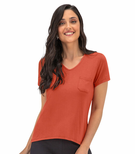 Blusa Feminina Básica Rovitex Laranja