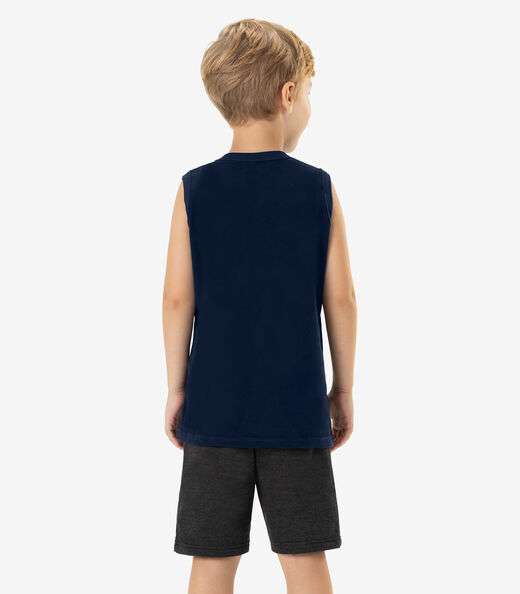 Bermuda Infantil Masculina Em Moletom Rovi Kids Preto
