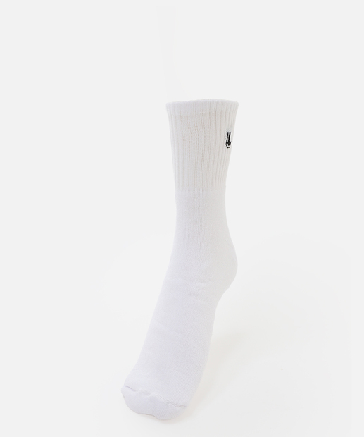 Kit 3 Pares Meias Cano Curto Masculina Lupo Branco