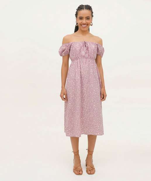 Image_Vestido Feminino Ciganinha Midi Flores Marisa