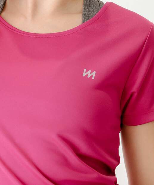 Blusa Feminina Fitness Básica Marisa Rosa