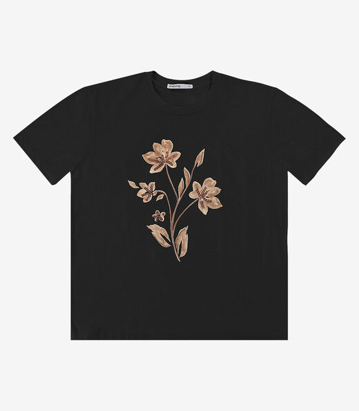Image_T- Shirt Feminina Meia Malha Endless Preto