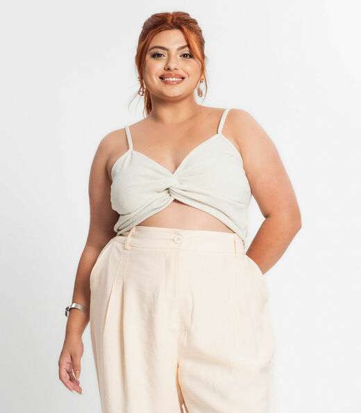 Image_Blusa Cropped Feminina Plus Size Secret Glam Bege