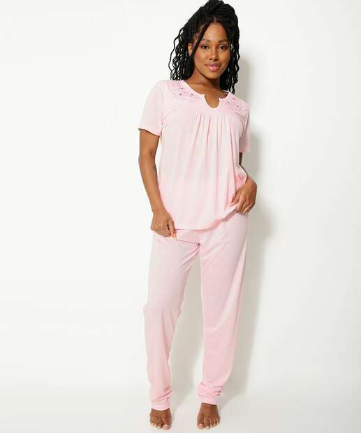 Image_Pijama Feminino Com Bordado Manga Longa Marisa