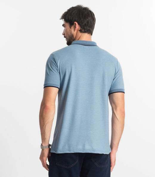 Polo Masculina Diametro Azul
