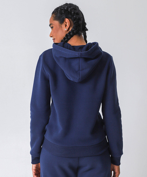 Casaco Feminino Moletom Fitness Marisa Azul