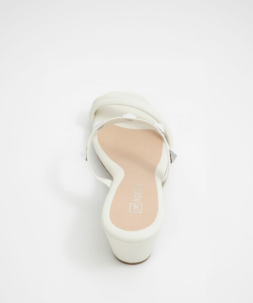 Tamanco Feminino Tachas Salto Grosso  