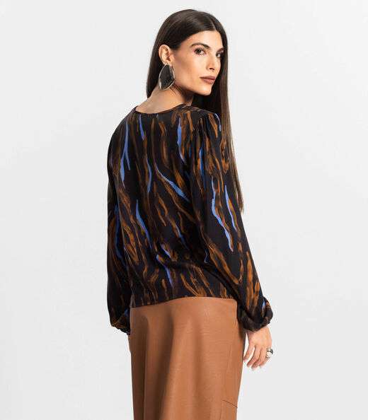 Blusa Feminina Manga Longa Endless Preto