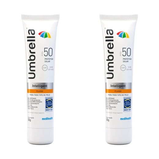 Image_Kit com 2 Unidades de Protetor Solar Facial Fluido Intelligent FPS 50 Umbrella 5