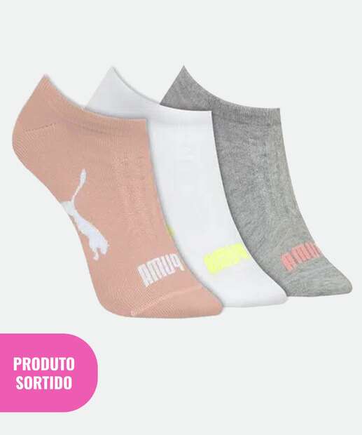 Image_Kit 3 Pares Meias Sortida Soquete Feminina Puma