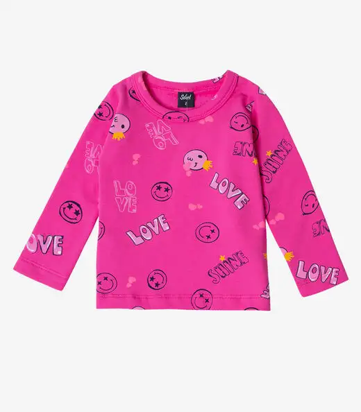 Pijama Infantil Feminino Select Rosa