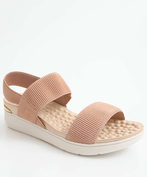 Image_Sandália Feminina Flatform Tiras Modare Bege