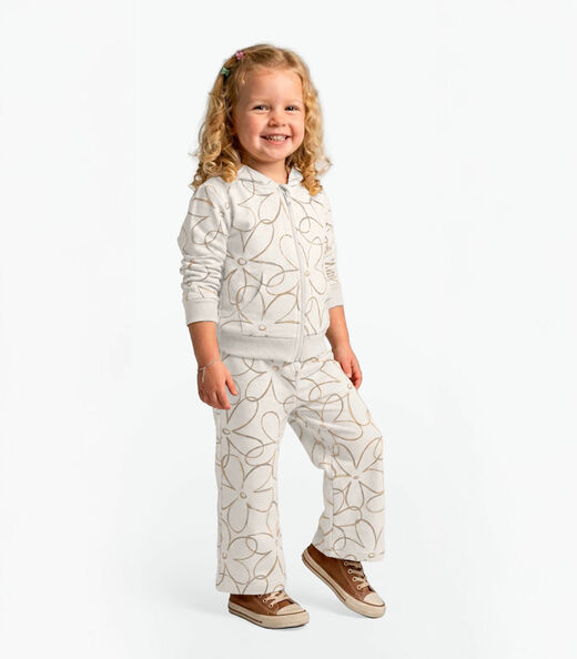 Image_Conjunto Jaqueta com calça Menina Rovi Kids Bege
