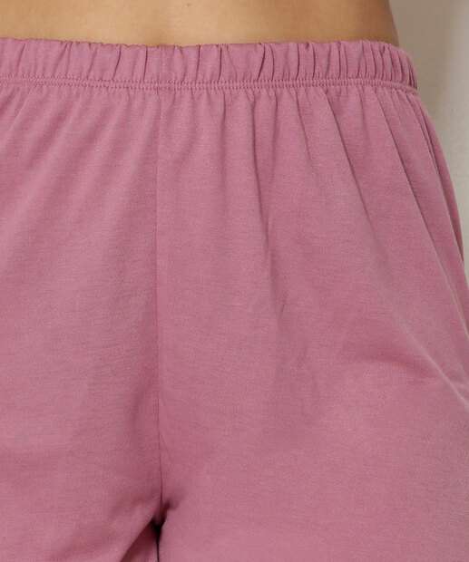 Pijama Feminino Bordado Flores Sem Manga Marisa