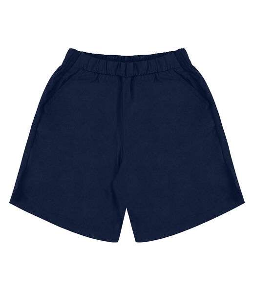 Bermuda Feminina Tecido Linho Rovitex Azul