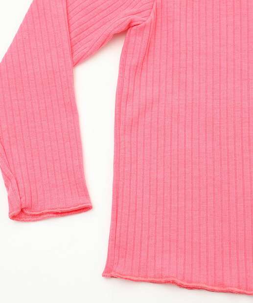  Blusa Infantil Manga Longa Canelado Marisa Tam 1 a 3