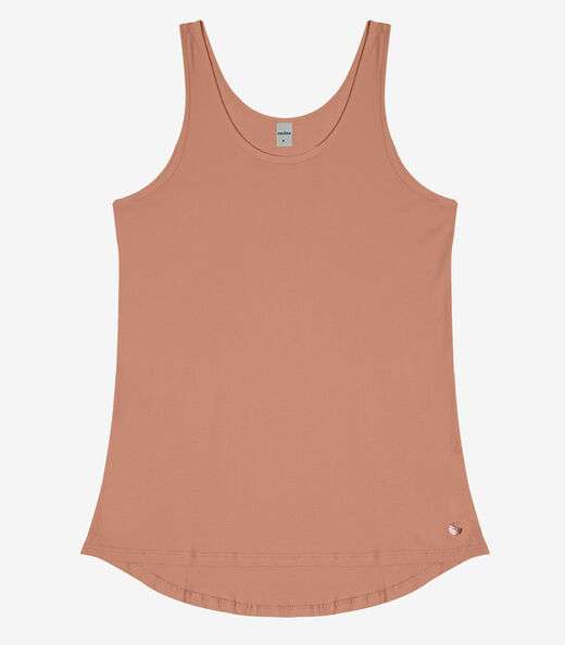 Regata Feminina Básica em Viscotorcion Rovitex Marrom