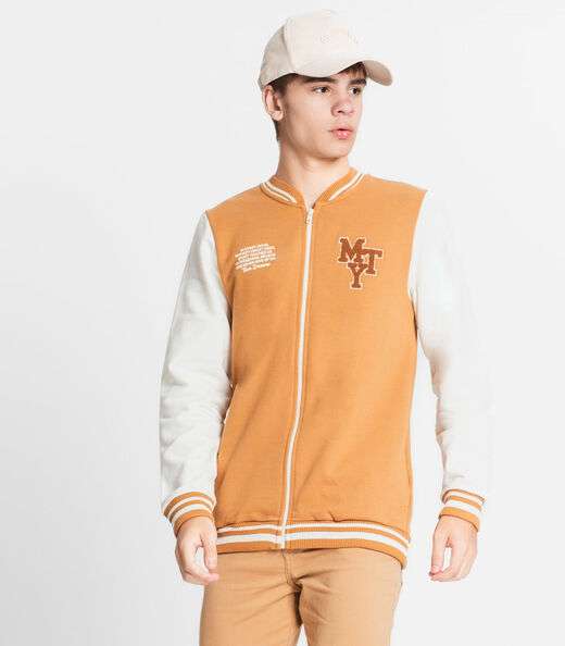 Image_Jaqueta Juvenil Masculina Moletom Minty Marrom