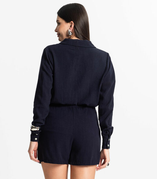 Camisa Manga Longa Feminina Endless Azul