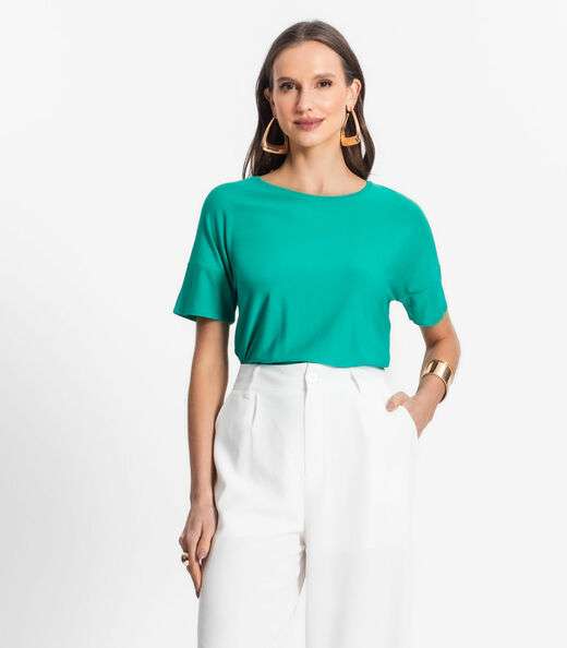 Blusa Feminina Em Viscose Endless Verde