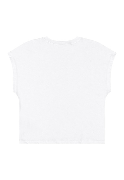 Blusa em Algodão Juvenil Sem Manga Gloss