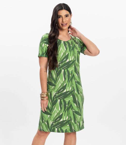 Image_Vestido Curto Estampado Rovitex Verde