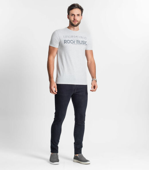 Camiseta Masculina Diametro Cinza