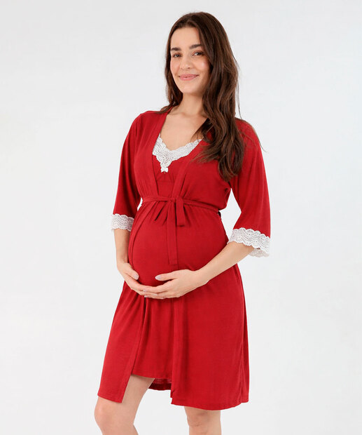 Image_Robe Maternidade Feminino com Renda Marisa