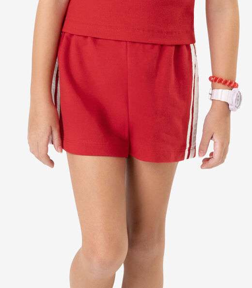 Conjunto Regata com Shorts Ribana 2x1 Rovi Kids Vermelho