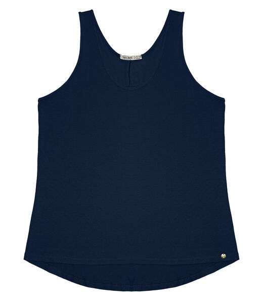 Regata Feminina Plus Size Secret Glam Azul