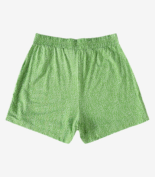 Short Feminino Com Cós E Laço Infinita Cor Verde