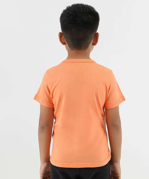 Camiseta Infantil Estampa Flash Warner Bros 4 a 10 Laranja 
