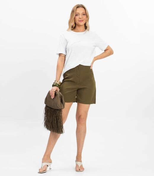 Camiseta Básica Unissex Rovitex Branco