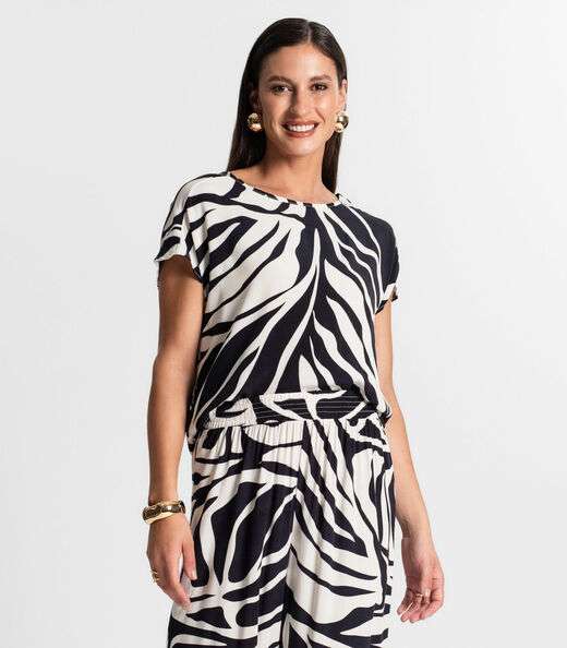 Image_Blusa Feminina Manga Curta Rovitex Preto