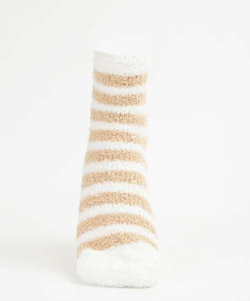 Meia Cano Médio Feminina Chenille Listrada Marisa