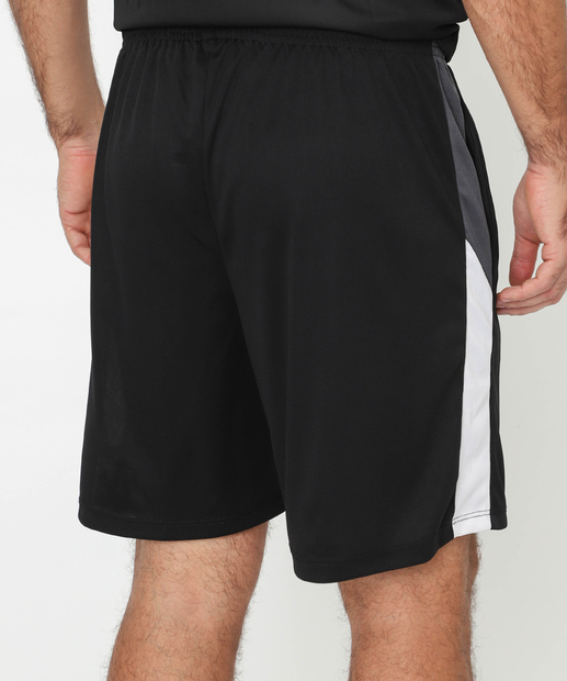 Bermuda Masculina Fitness Recorte Bolsos Marisa Preto