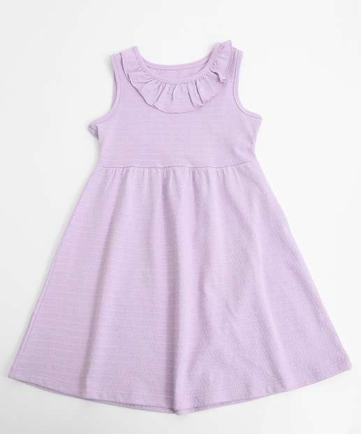 Image_Vestido Infantil Babado Textura Marisa Tam 1 a 3 Lilás