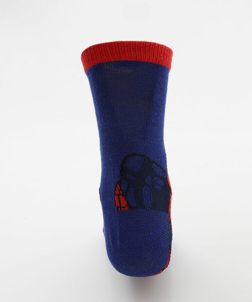 Kit 2 Meias Infantil Estampa Homem Aranha Azul