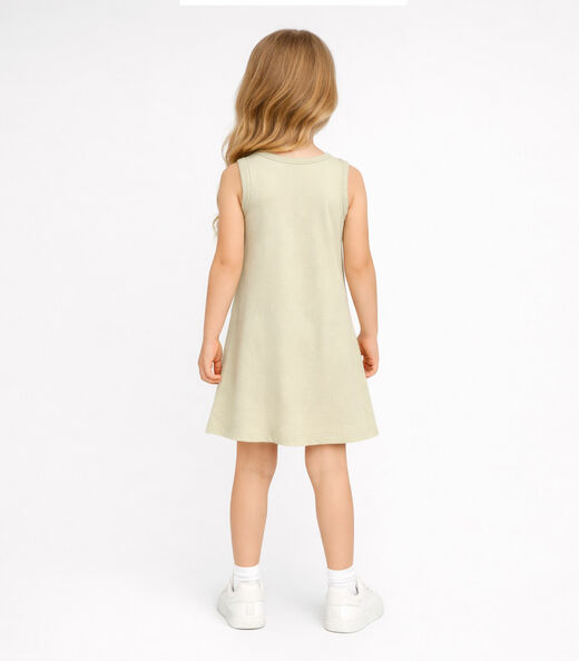Vestido Infantil Com Estampa Localizada Select Verde