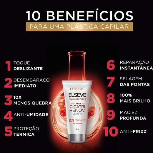 Kit Elseve Leave-In Cicatri Renov 50ml e Óleo Extraordinário 100ml