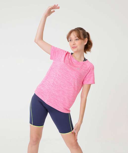 Blusa Feminina Fitness Mescla Marisa