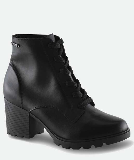 Coturno Feminino Salto Grosso Tratorado Via Uno   