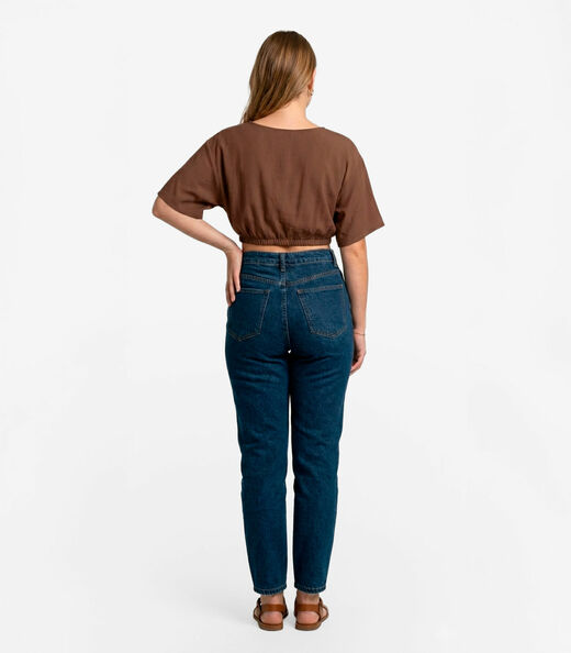 Blusa Feminina Em Viscose Infinita Cor Marrom