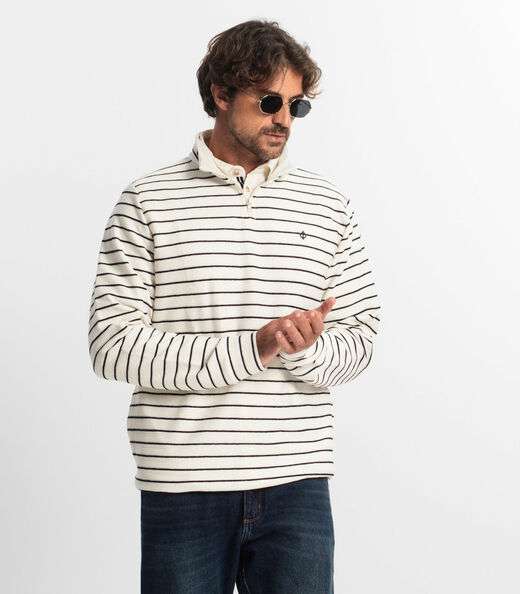 Image_Blusão Masculino Moletinho Listrado Diametro Bege