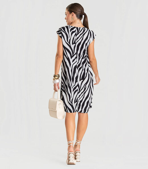 Vestido Feminino em Tecido Infinita Cor Preto